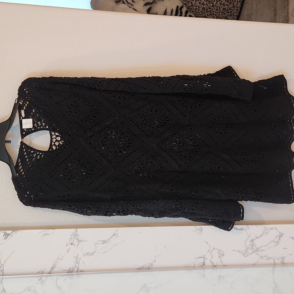 Joie Open Knit Crochet Dress Cover Up